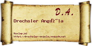 Drechsler Angéla névjegykártya